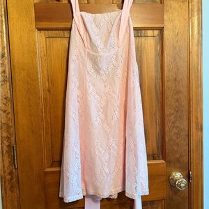 SHEIN Blush Pink Satin Dress
